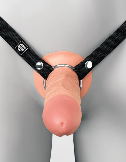 5" Hollow Silicone Strap-On