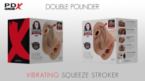 Double Pounder Vibrating Squeeze Stroker