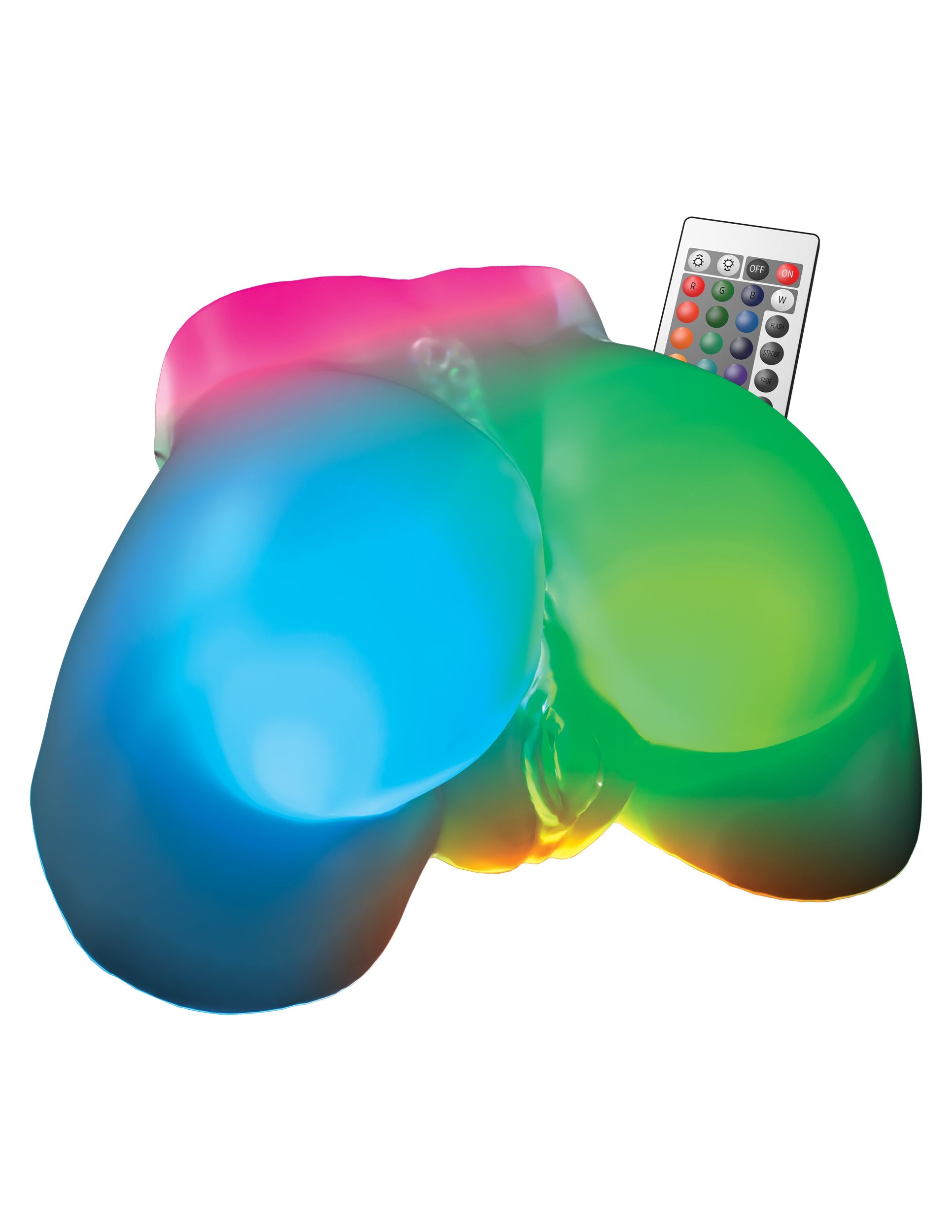 After Dark Series Go-Go Booty LED Mega Masturbator - Frosted