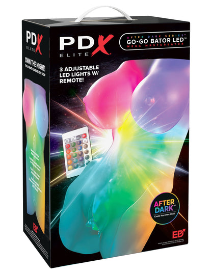 After Dark Series Go-Go Bator LED Mega Masturbator - Frosted