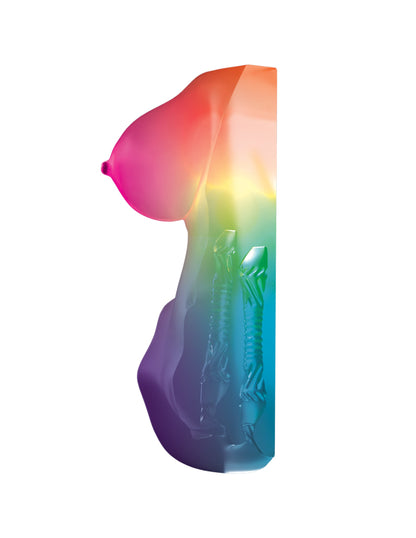 After Dark Series Go-Go Bator LED Mega Masturbator - Frosted