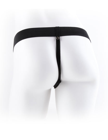 Fetish Fantasy Series - 7" Vibrating Hollow Strap-On with Balls