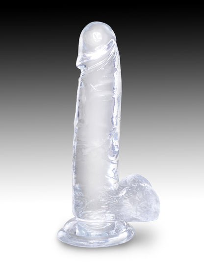 King Cock Clear 7" Cock with Balls