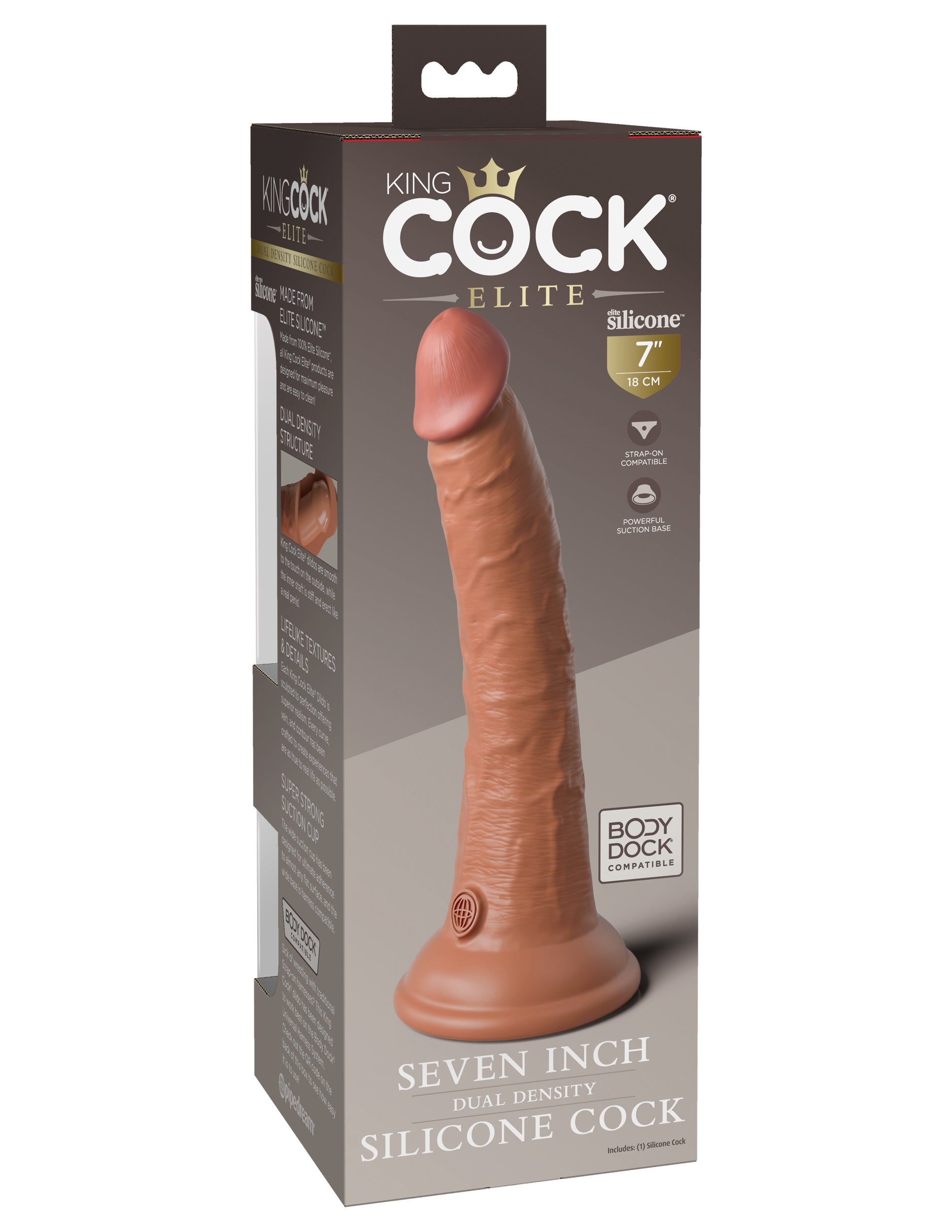 King Cock Elite 7" Silicone Dual Density Cock