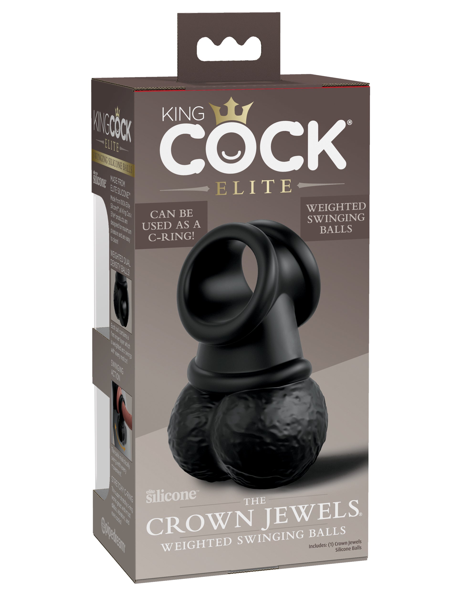 King Cock Elite The Crown Jewels Weighted Swinging Balls