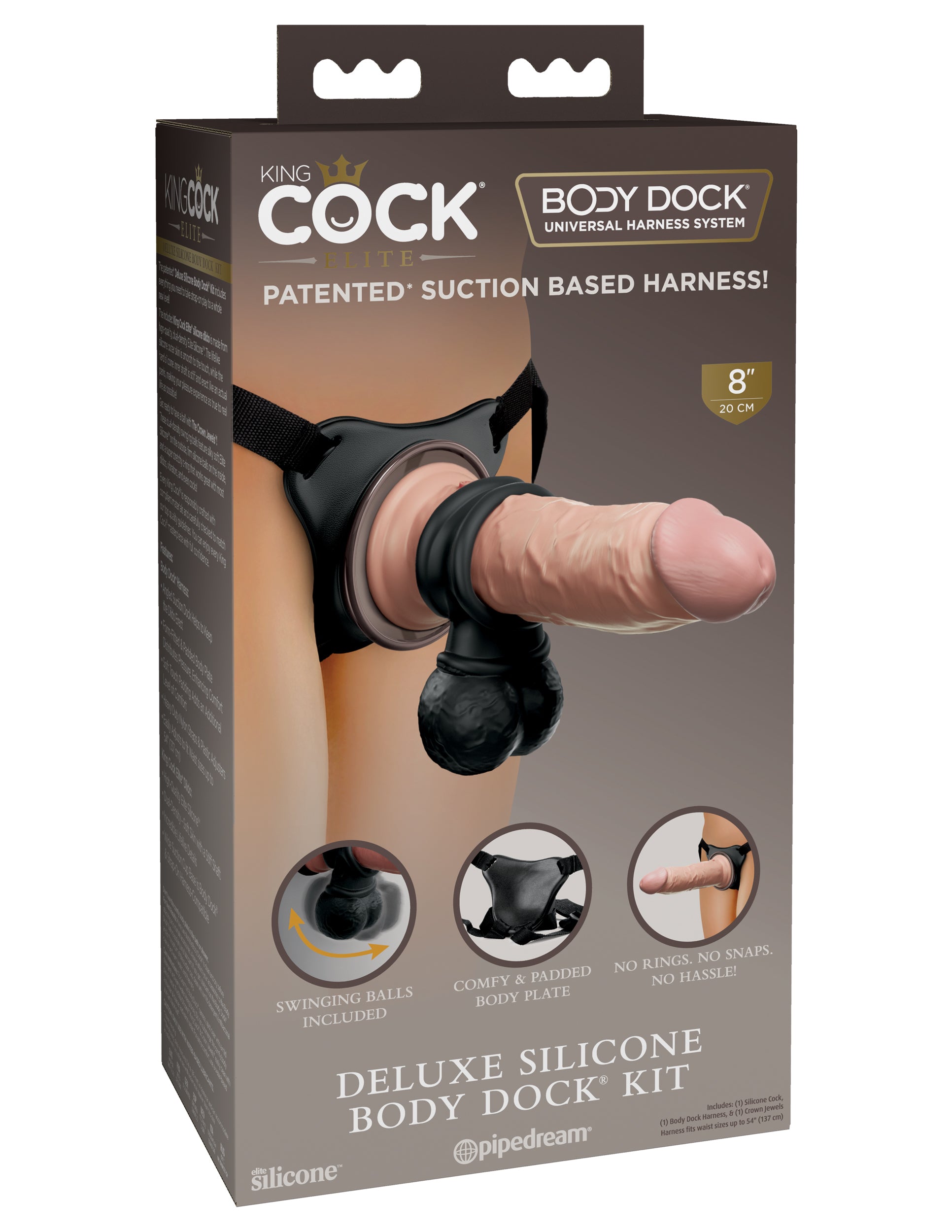 King Cock® Elite Deluxe Silicone Body Dock pic