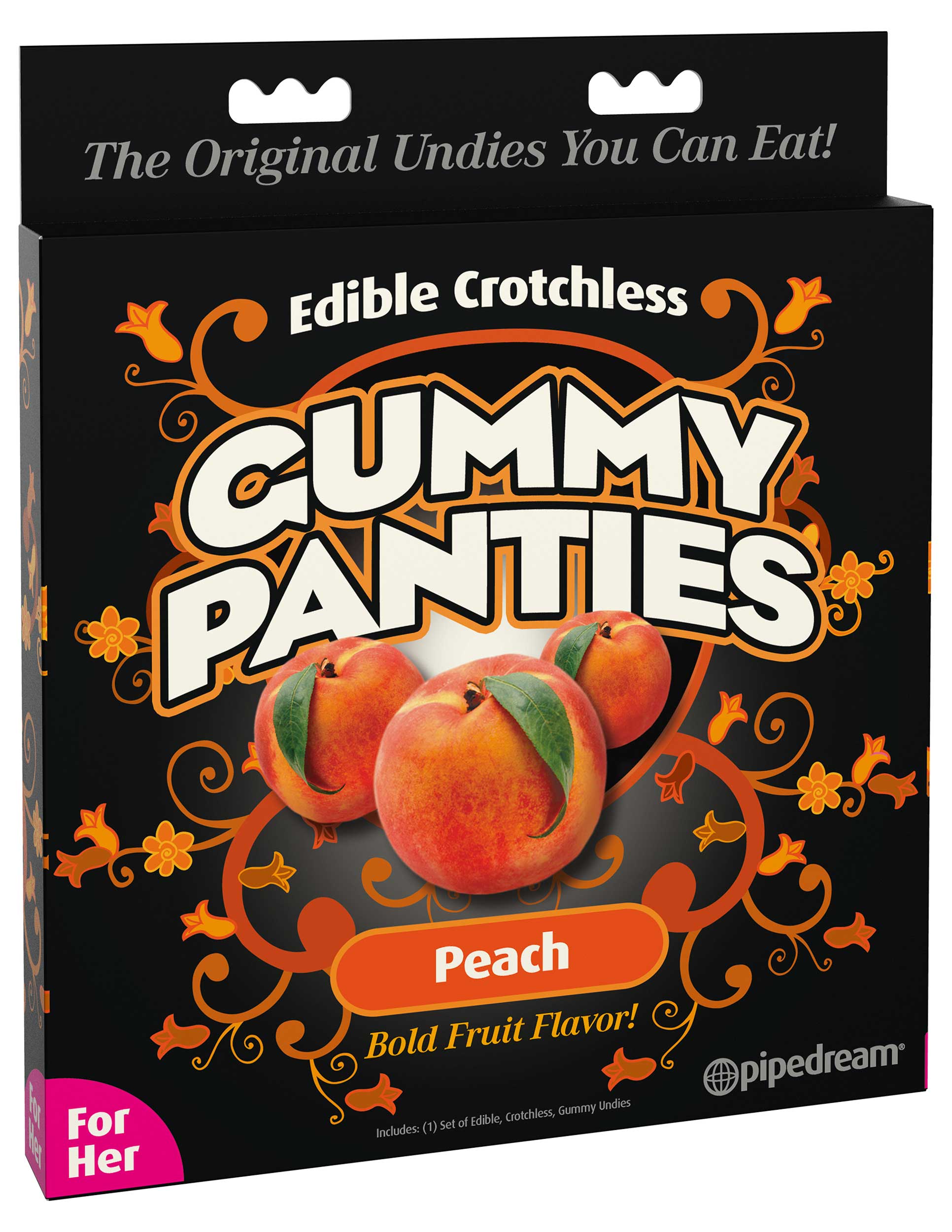 Pipedream Edible Crotchless Gummy Panties® - Peach – Pipedream